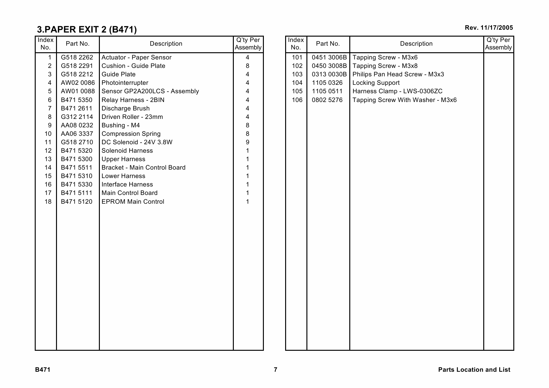 RICOH Options B471 MAIL-BOX-CS390 Parts Catalog PDF download-4